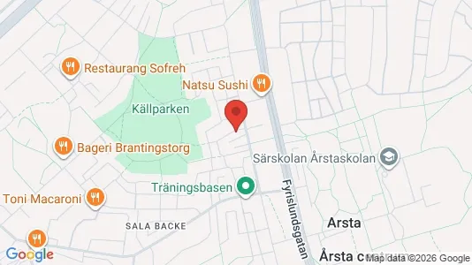Lägenheter att hyra i Uppsala - kort over placeringen