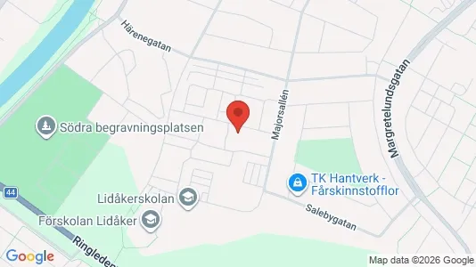 Bostadsrätter till salu i Lidköping - kort over placeringen