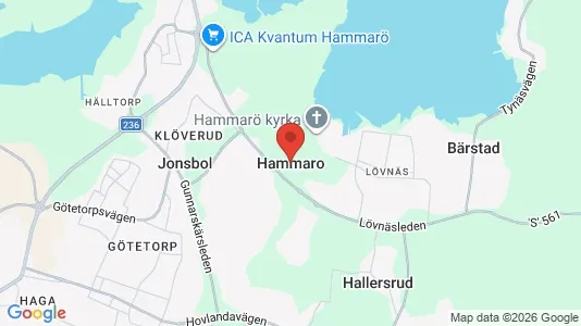 Hus till salu i Hammarö - kort over placeringen