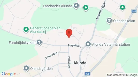 Bostadsrätter till salu i Östhammar - kort over placeringen