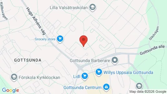 Lägenheter att hyra i Uppsala - kort over placeringen