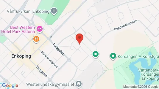 Lägenheter att hyra i Enköping - kort over placeringen
