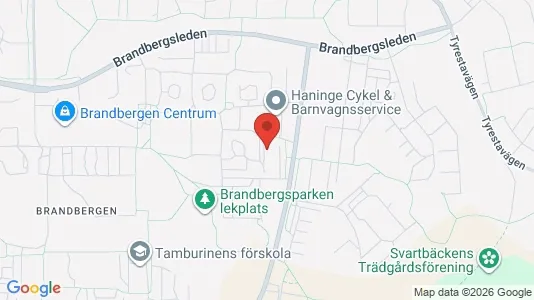 Lägenheter att hyra i Haninge - kort over placeringen