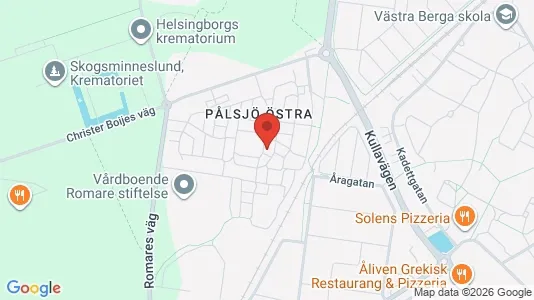 Lägenheter att hyra i Helsingborg - kort over placeringen