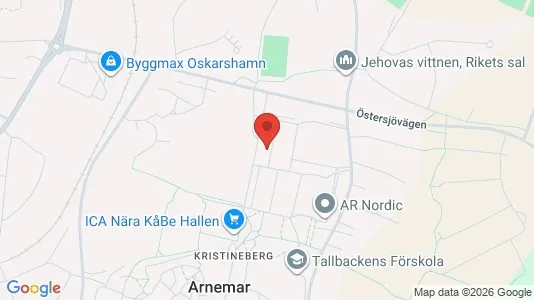 Lägenheter att hyra i Oskarshamn - kort over placeringen