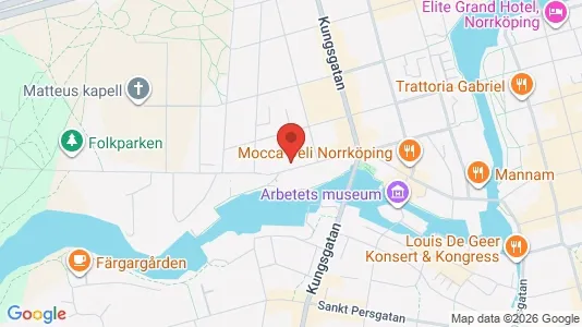 Lägenheter att hyra i Norrköping - kort over placeringen