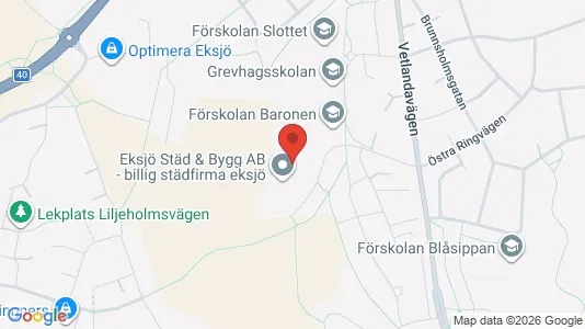Lägenheter att hyra i Eksjö - kort over placeringen