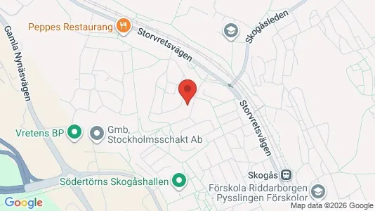 Lägenheter att hyra i Huddinge - kort over placeringen