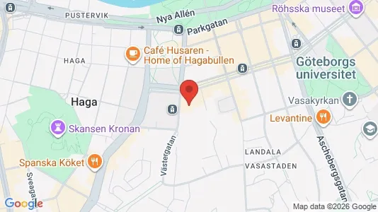 Lägenheter att hyra i Göteborg Centrum - kort over placeringen