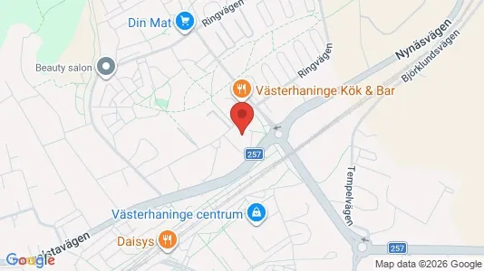 Lägenheter att hyra i Haninge - kort over placeringen
