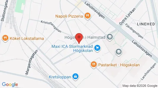 Lägenheter att hyra i Halmstad - kort over placeringen