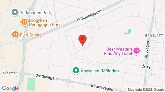 Lägenheter att hyra i Mölndal - kort over placeringen