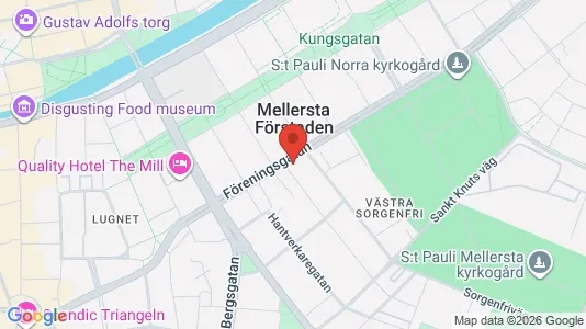 Lägenheter att hyra i Malmö Centrum - kort over placeringen