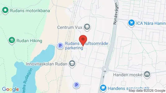 Lägenheter att hyra i Haninge - kort over placeringen