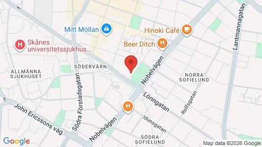 Lägenheter att hyra i Malmö Centrum - kort over placeringen