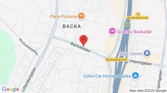 Lägenheter att hyra i Norra hisingen - kort over placeringen