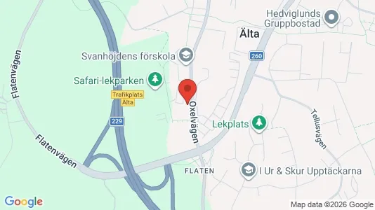 Lägenheter att hyra i Nacka - kort over placeringen