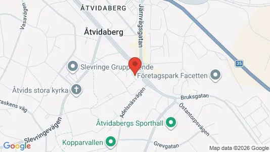 Lägenheter att hyra i Åtvidaberg - kort over placeringen