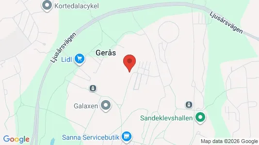 Lägenheter att hyra i Göteborg Östra - kort over placeringen