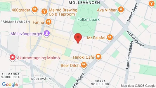 Lägenheter att hyra i Malmö Centrum - kort over placeringen