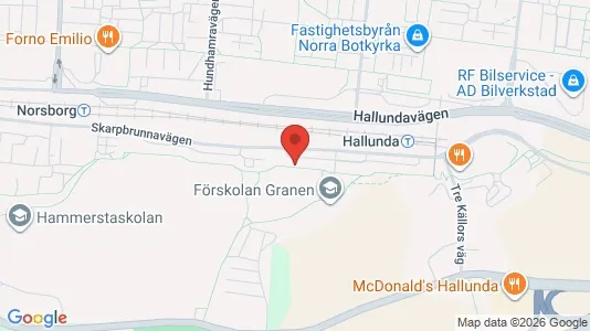 Lägenheter att hyra i Botkyrka - kort over placeringen