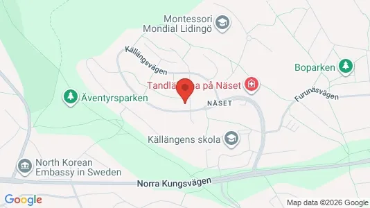 Lägenheter att hyra i Lidingö - kort over placeringen