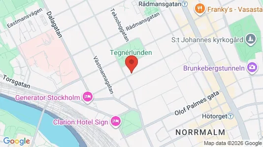Lägenheter att hyra i Stockholm Innerstad - kort over placeringen