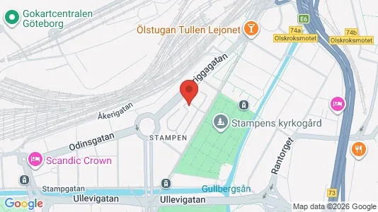 Lägenheter att hyra i Göteborg Centrum - kort over placeringen