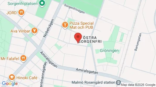 Lägenheter att hyra i Malmö Centrum - kort over placeringen