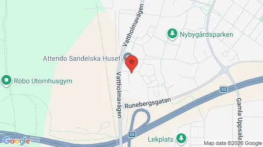 Lägenheter att hyra i Uppsala - kort over placeringen