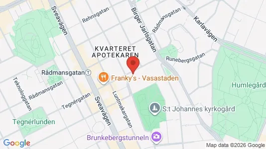 Lägenheter att hyra i Stockholm Innerstad - kort over placeringen