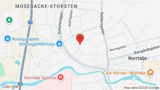 Lägenheter att hyra i Norrtälje - kort over placeringen