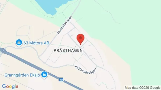 Lägenheter att hyra i Eksjö - kort over placeringen