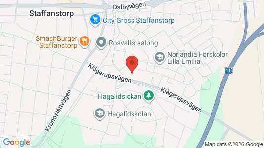 Lägenheter att hyra i Staffanstorp - kort over placeringen