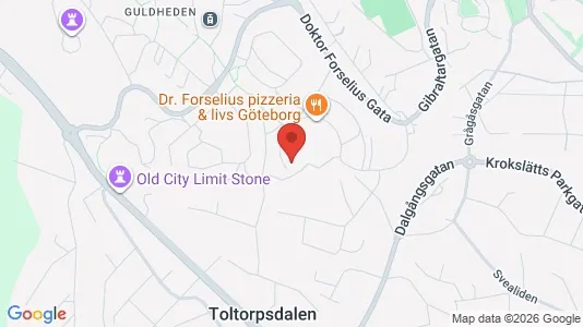 Lägenheter att hyra i Göteborg Centrum - kort over placeringen