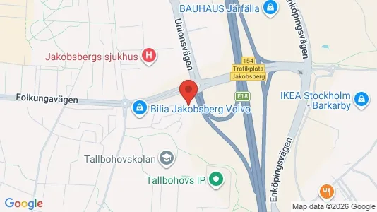 Lägenheter att hyra i Järfälla - kort over placeringen