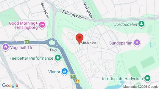 Lägenheter att hyra i Helsingborg - kort over placeringen