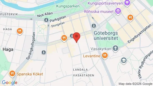 Lägenheter att hyra i Göteborg Centrum - kort over placeringen
