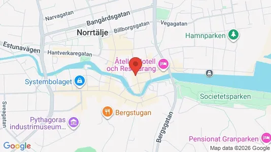 Lägenheter att hyra i Norrtälje - kort over placeringen