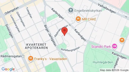 Lägenheter att hyra i Östermalm - kort over placeringen