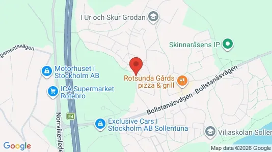 Lägenheter att hyra i Sollentuna - kort over placeringen
