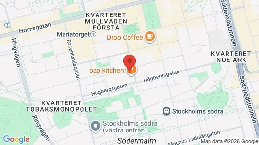 Lägenheter att hyra i Södermalm - kort over placeringen