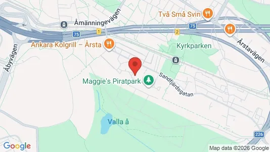 Lägenheter att hyra i Hammarbyhamnen - kort over placeringen