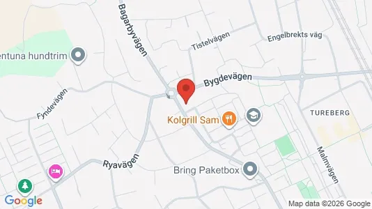 Lägenheter att hyra i Sollentuna - kort over placeringen