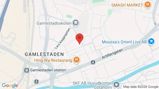 Lägenheter att hyra i Göteborg Östra - kort over placeringen