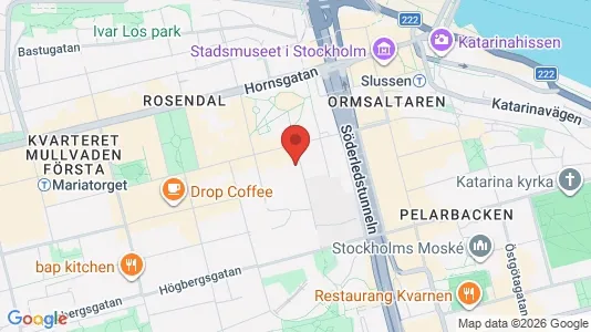 Lägenheter att hyra i Södermalm - kort over placeringen