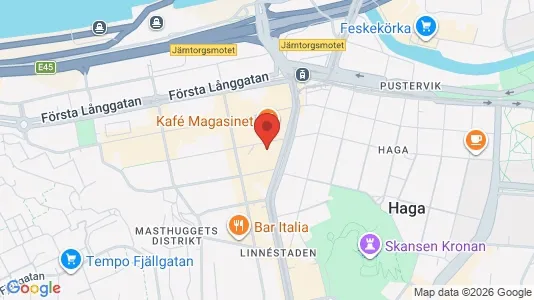 Lägenheter att hyra i Göteborg Centrum - kort over placeringen