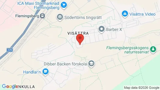 Lägenheter att hyra i Huddinge - kort over placeringen