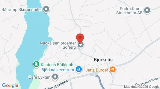 Lägenheter att hyra i Nacka - kort over placeringen