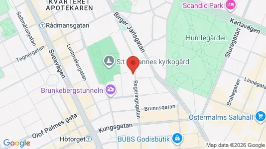 Lägenheter att hyra i Stockholm Innerstad - kort over placeringen